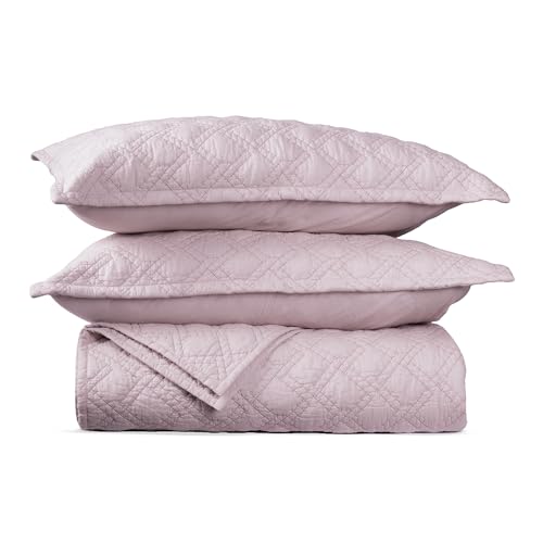 Image of MYTRIDENT Nectarsoft Italian Retreat King Size (228 cm x 274 cm) Bedcover Set, 100% Cotton, Primrose
