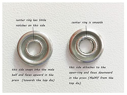 10L0L 3/8 Inch Open-Ring Cap Gripper Grip Prong Stainless Steel Snaps No-Sew Button Fasteners Studs, Fastener Pliers (Snaps Pliers And 100-Piece Snaps) #TOP2