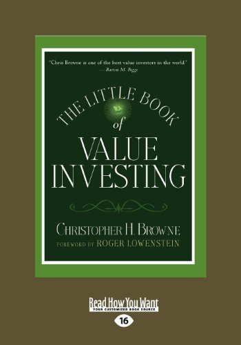 [(The Little Book of Value Investing (1 Volume Set) )] [Author: Lowenstein Roger] [Nov-2010]