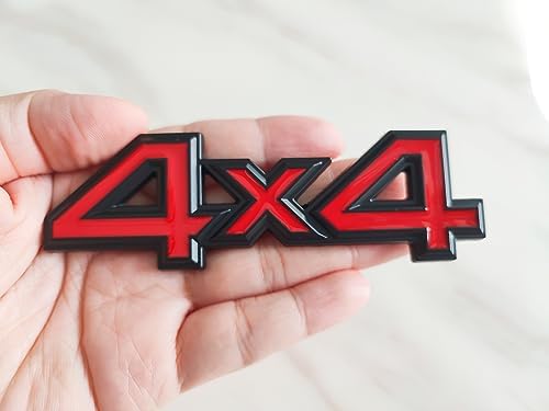Deemars 4x4 Emblem Aufkleber - 3D Auto Abzeichen Silber 21cm