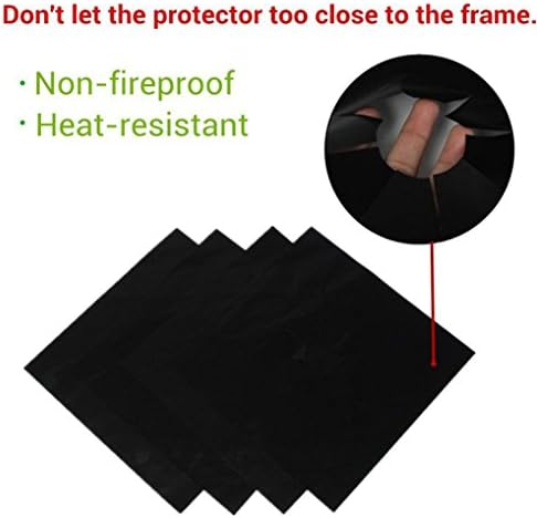 sunnymi®1PCS Reusable Aluminum Foil Burner Cover Non Stick Gas Range Stove Burner Cover Protector Liner Clean Mat Pad Perfect for Kitchen 27 * 4 * 27cm (Black)