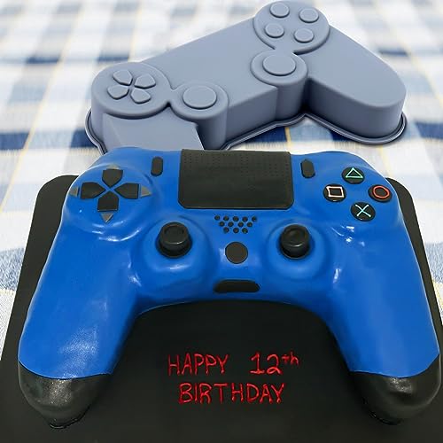 AIERSA Game Controller Silicone Baking Mold,Video Game Cake Molds for Baking,8 Inch Nonstick Cake Pan for DIY Birthday,Video Game Theme Controller Cakes - Thumbnail 3