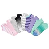 K. Bell Women's No Show Socks (Pack of 9 Pairs) No-Slip Pocket Heel (Medium, Colorful)