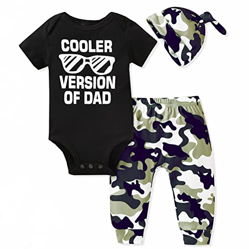 Image of Aalizzwell Baby Boys Summer Clothes Short Sleeve Bodysuit Pants Outfit