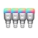 Produktbild Yeelight 9W RGB WiFi Dimmbare Glühbirne Telefon App Sprachsteuerung Kompatibel mit Alexa, Google Assistant (4-Pack)