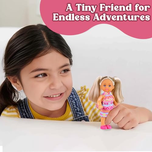Image of Evi's Trolley Set| Vibrant Party Pop Evi| Vibrant Evi Inside Trolley| Joyful Pretend Play Set| Engaging & Travel-Friendly Set| Ideal Doll Set for Girls (Party Pop Evi)