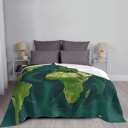 Couverture flanelle légère toutes saisons plaid canapé vert - 6