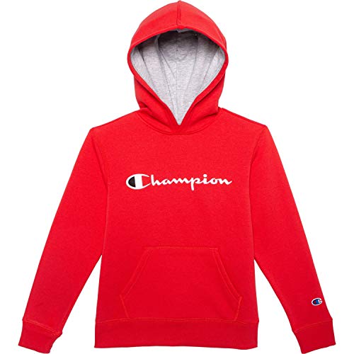 Sweatshirt à capuche Champion Kids rouge en polaire Heritage taille S pour adolescent