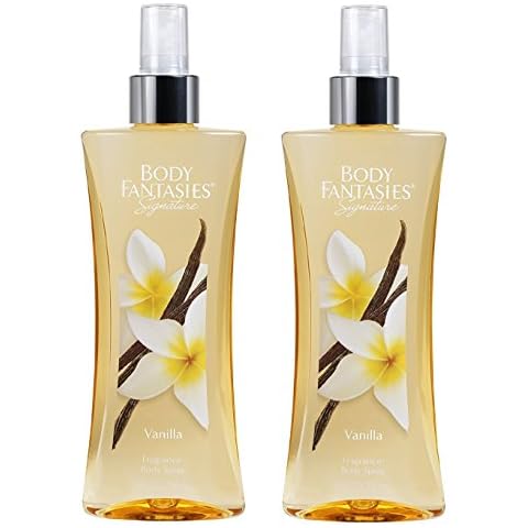 Body Fantasies Signature Vanilla Fragrance Body Spray for Women, 8 Ounce. Pack of 2 Cover