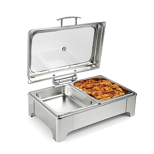 Scaldavivande in acciaio inox con temperatura regolabile per catering, eventi e servizi a buffet