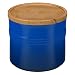 Le Creuset 5 Stoneware 1/2" Canister with Wood Lid, 1 1/2 quart, Marseille