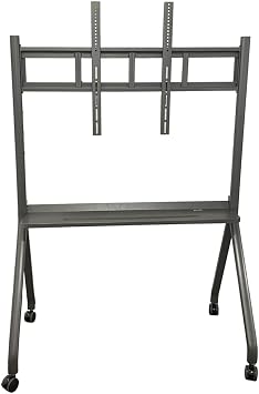 Smart Board Stand for 65"- 86 Smart Whiteboard, Electronic Whiteboard, Four Lockable Wheels for Smart Board for Classroom