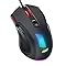 acer Souirs Gamer Filaire Ergonomique, 12 800 DPI, 8 Boutons programmables, Souris Gaming avec Fire Button, 12 Options RGB Personnalisable, Haute Précision- pour MOBA FPS CS