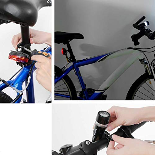 Bicicleta Dianteira e traseira Luz de bicicleta LED Farol Lanterna Taillight Set Noite Ciclismo Kit