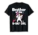 Brother Of The B-Day Girl Birthday Party Dabbing Unicorn Tee