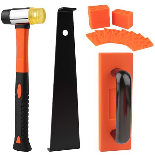 43-Piece Laminate Flooring Tools with Sturdy Double-Ended Hammer