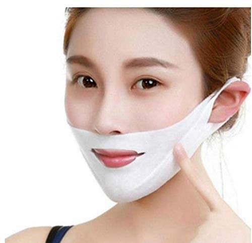 Tadatmay V-Shape Facial Support Mask, Stretchable Adjustable Face Wrap for Daily Skincare and Comfort Use-image-1