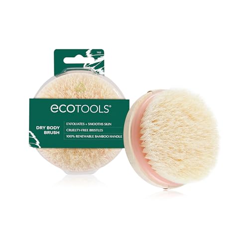 EcoTools Dry Body Brush, Cruelty-Free Bristles Exfoliate & Smooth Skin, Dry Brushing Removes Flaky...