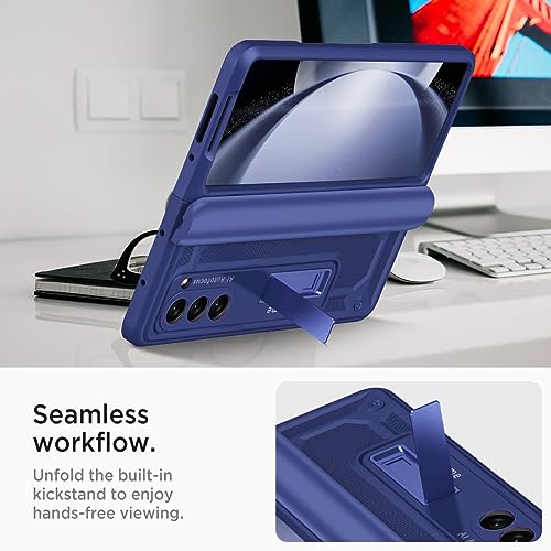 Coque Samsung Z Fold 5 antichoc protégeant la charnière fragile bleu - 7