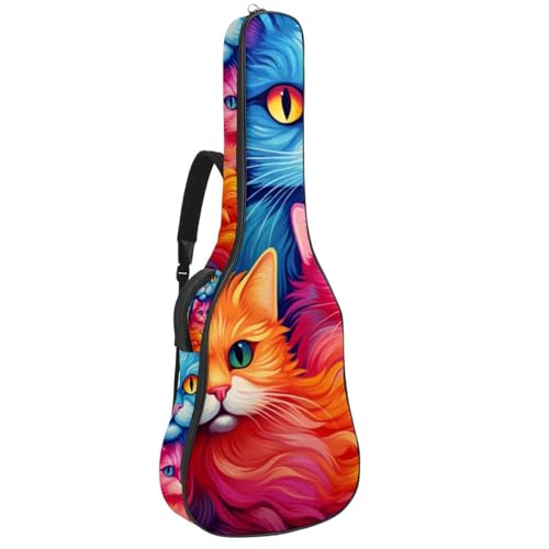 JRHEJTFZ Housse pour guitare acoustique de 1,9 cm d’épaisseur – Imperméable – Durable et élégant – Motif chat coloré, Multicolore 4., 42.9×16.9×4.7 in, Motif imprimé tendance - Les Beatles, Paul McCartney, John Lennon, RIngo Starr, George Harrison JRHEJTFZ Housse pour guitare acoustique de 1,9 cm d'épaisseur - Imperméable - Durable et élégant - Motif chat coloré, Multicolore 4., 42.9x16.9x4.7 in, Motif imprimé tendance