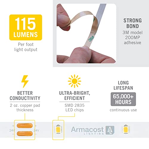 Tira de LED Armacost Lighting RibbonFlex Pro 24V 30 LED/m 3000K miniatura 4