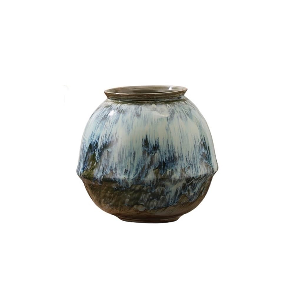 HLHLOP777 Flower Pot Retro Chinese Hotel TV Cabinet Decoration Ornament Jingdezhen High-temperature Ceramic Flower Pot House Plants, Succulents, Flowers