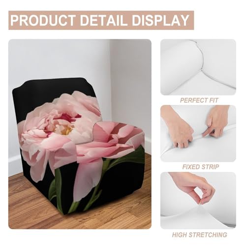Housse de canapé extensible imprimée pivoine anti griffures chien chat