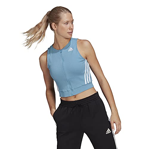 adidas womens Sport Tank Hazy Blue Large