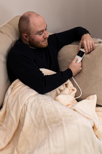 Marco Paul Electric Heated Throw Blanket 160 x 120cm, Soft Fleece Heated Sofa Throw for Adults 10 Heat Settings, 8 Hour Timer - Image 4