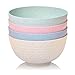 BOBBOLA BowlsForNature® Müslischalen groß, nachhaltig 800ml 4er-Set - große Salatschüssel, Bowl Schüssel, Ramen Schüssel - Geschirr umweltfreundliche Müslischalen Set und Schüssel Set