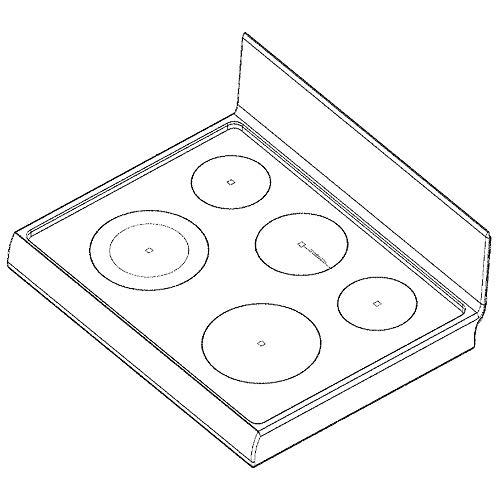 Lg Agu73969710 Genuine Oem Glass Main Top (Black) For Lg Glass-Top Range Or Stoves