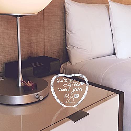 Love Gifts For Her On Anniversary, K9 Crystal Ornament Sign Engraved Loving Quotes, Glass Plaque Romantic Keepsake Presents For Wife Husband #TOP5