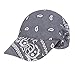 Produktbild RUIXIB Damen Kopftuch Schal Cap Mützen für Haarausfall mit Schirm Bandana Cap Sommer Faltender Retro Stil Sonne-Hut Visier Kappe Anti-UV für Golf Tennis Baseball Hut