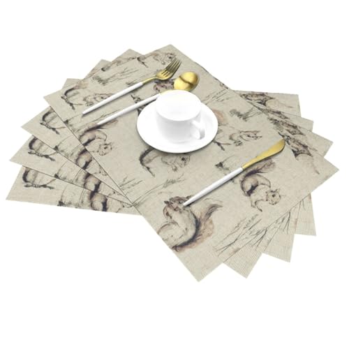 Set de table résistant à la chaleur et antidérapant lot de 4 en PVC - 4