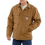 Carhartt Men's FR Duck Traditional Coat, Carhartt Brown, Large