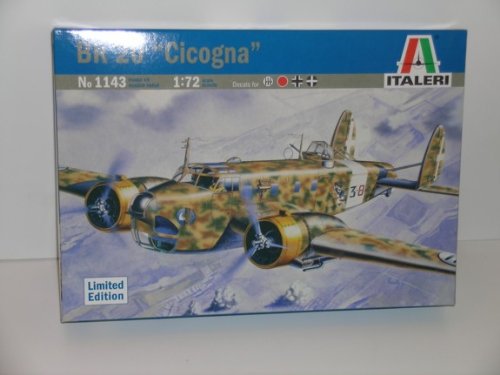 Maquette d'avion BR 20 Cicogna réplique en plastique du célèbre bombardier italien de la WW2