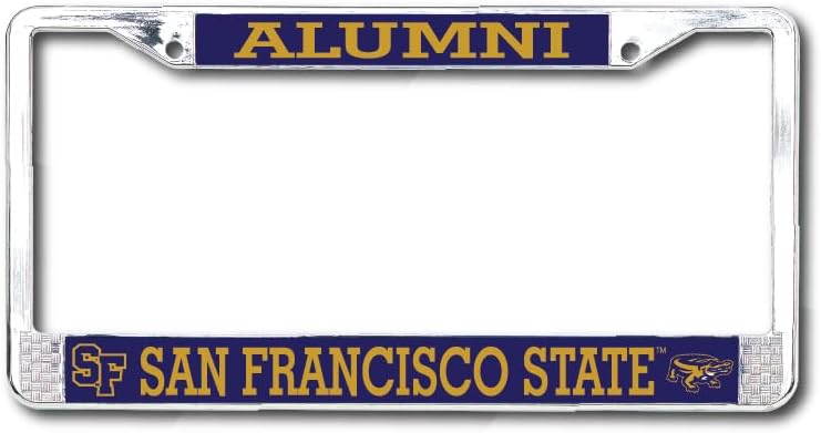San Francisco State University Alumni Chrome License Plate Frame