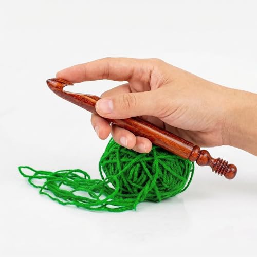 Rosewood Crafted Premium Polished Crochet Hooks 19mmNagina International