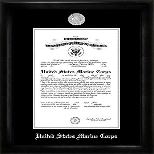 Campus Images MACS0028x10 Marine Certificate Frame with Silver Medallion, 8
