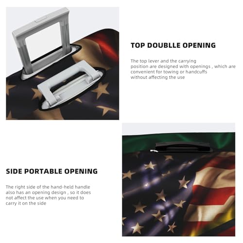 Travel Luggage Cover Combined Guyana And Usa Flag Fashion Washable Baggage Suitcase Protector Fit For Luggage X-Large4