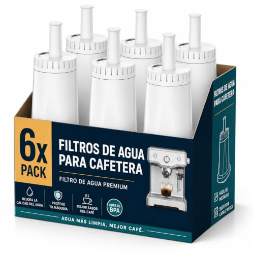 Filswa Filtros de agua de repuesto para máquinas de café Sage SES 990/980/500/878/875/880/920/810, compatibles con modelos BES008, Barista Express, Pro, Touch, Bambino, Oracle