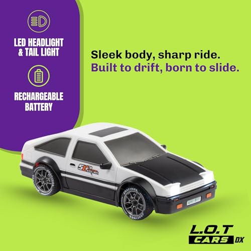 Image of Flare Remote Control Car | 20Kmph, 2.4Ghz | Rc Drifting Car, Rc Car, Valentine Gift, 4 Wheel Drive, Boost Mode, Long Range Remote, Hard Plastic Top with LED Head Light (Street White)