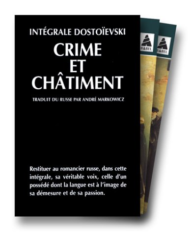 Coffret Crime et chatiment, Intégrale Dostoievski 2vols