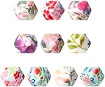 10pcs Bouteilles à aiguilles de tricot, Protège-points en silicone pour aiguilles 2,5-9mm, capuchons de bout d'aiguille en tricot DIY Accessoires de tricotage et Gadgets (Imprimé Hexagon)