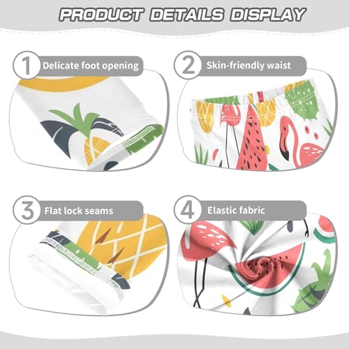 Toddler Girls Leggings Printed Yoga Pants Leggings Watermelon Pineapple Flamingo for Kids3