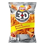 Lay'S Buggles, snack con forma de cono 3D'S Originales, formato familiar, 136 g