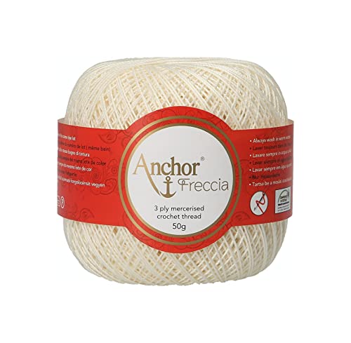 Anchor Crochet Yarn, Cotton, White