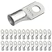 SELTERM 25 Pack 2/0 Gauge 2/0 AWG 3/8" Stud UL Marine Grade Ring Terminal Lugs Battery Cable Tinned Copper Eyelets