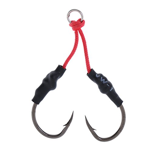 10 Pezzi Dual Assist Hook Strong Braid Assist Cord...