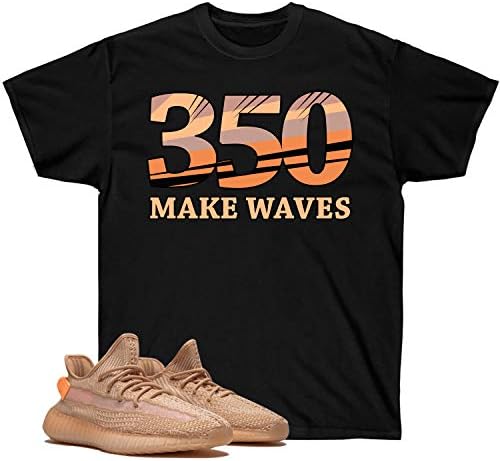 Yeezys Boost 350 Clay Shirt, Make Waves, Black Shirt Short-Sleeve Unisex T-Shirt.